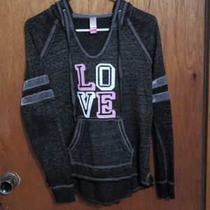Hoodie with LOVE detail on front